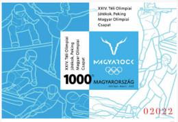 HUNGARY - 2022. S/S Imperforated - 24th Winter Olympic Games, Beijing  MNH!!! - Ongebruikt