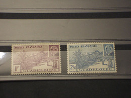 GUADELOUPE - 1941 PETAIN 2 VALORI - NUOVI(+) - Unused Stamps