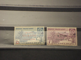 GUADELOUPE - 1944 PETAIN 2 VALORI - NUOVI(++) - Unused Stamps