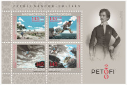 HUNGARY - 2022.  Minisheet  - For Youth-  Sándor Petőfi Memorial Year / Illustrations From John The Hero  MNH!!! - Ungebraucht