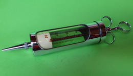 Ancien OUTIL Spécial - SERINGUE Ultra Asept - Médical - Inox Et Verre - "Neuf De Stock"- Vers 1950 - Other Apparatus