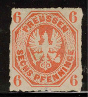 PRUSSIA 1861 6 Pf Orange SG 28 MNG #ZZGP66 - Nuovi