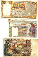 Algérie - 6 Billets D’Algérie De 1945 à 1970 - Algeria