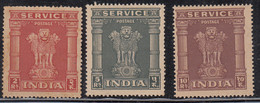 3v India MNH 1950 High Values, Service / Official, Star Wmk Series, Rs 10/ Corner Thinned Condition - Francobolli Di Servizio