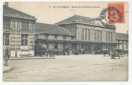 CPA CARTE POSTALE FRANCE 42 SAINT-ETIENNE LA GARE DE CHÂTEAU-CREUX 1908 - Zonder Classificatie