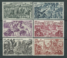 Guadeloupe PA N° 7 / 12 XX  Tchad Au Rhin, La Série Des 6 Valeurs Sans Charnière, TB - Unused Stamps