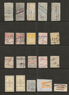 FISCAUX HOLLANDE LOT DE 20 TIMBRES FISCAUX ANCIENS - Revenue Stamps