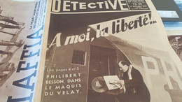 DETECTIVE 35/PHILIBERT BESSON VOREY/MAFFIA/AFFAIRE PRINCE/MARSEILLE MAISON DE SATAN - 1900 - 1949