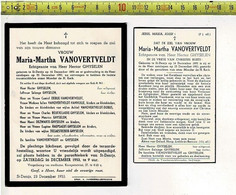 60551 - MARIE-MARTHA VANOVERTVELDT - GHYSELEN - ST DENIJS 1892 + 1953 - Obituary Notices
