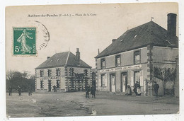 CPA CARTE POSTALE FRANCE 28 AUTHON-DU-PERCHE PLACE DE LA GARE 1908 - Non Classés