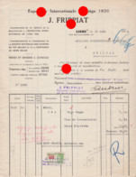 LIEGE 1930 J. FRIPPIAT Pour EXPOSITION INTERNATIONALE - 1900 – 1949