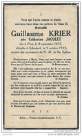 SCHADECK ..-- Mme Catherine JACOLET , épouse De Mr Guillaume KRIER , Née à POST En 1877 , Décédée En 1935 . - Attert