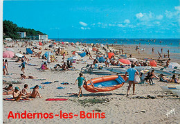 33 - Andernos Les Bains - La Plage Du Betey Et à Gauche Vitahotel - Bassin D'Arcachon - CPM - Voir Scans Recto-Verso - Andernos-les-Bains