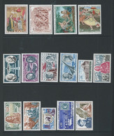 France 1970 UMM Sg 1855 To Sg 1903 Plus Sg 1902/3 Booklet Blocks Of 4 Cat £72+ - Collections