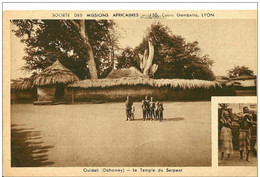 Dahomey. Ouidah, Les Enfants De Ouidah Devant Le Temple Du Serpent. - Dahomey