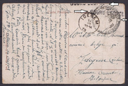 SERVICE MILITAIRE PMB CORRESPONDANCE PRIVEE ARMEE BELGE CERCLE SANS DATE GRIFFE BOURG LEOPOLD Vers IDEGEM FLANDRES - Army: Belgium