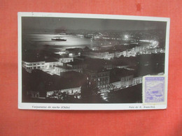 RPPC. Night View Valparaiso  Chile    Ref 5639 - Chili