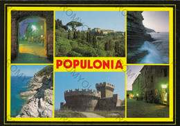 CARTOLINA  POPULONIA,PIOMBINO,LIVORNO,TOSCANA,STORIA,MEMORIA,CULTURA,RELIGIONE,VACANZA,BELLA ITALIA,VIAGGIATA 1992 - Livorno