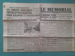 COLLABORATION LE MEMORIAL 21 JUILLET 1941 STALINE DEVIENT COMMANDANT EN CHEF DE L'ARMEE ROUGE DECENTRALISATION - Otros