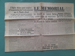 COLLABORATION LE MEMORIAL 2 JUIN 1941 LES BRITANIQUES EVACUENT L'ILE DE CRETE LE DISCOURS DE L'AMIRAL DARLAN - Otros