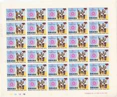 Ghana, 1974, World Population Year, United Nations, Imperforated Sheets, MNH, Michel 577-580B - Ghana (1957-...)