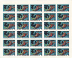 Ghana, 1975, International Woman's Year, United Nations, Imperforated Sheets, MNH, Michel 605-608B - Ghana (1957-...)