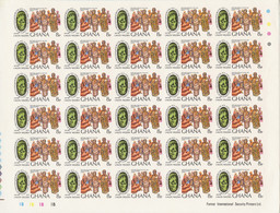 Ghana, 1977, Festival Of Black African Art And Culture In Nigeria, Imperforated Sheets, MNH, Michel 678-681B - Ghana (1957-...)