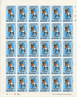 Ghana, 1977, Olympic Summer Games Montreal, Medal Winners, Overprinted, Imperforated Sheets, MNH, Michel 686-689B - Ghana (1957-...)