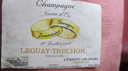 ETIQUETTE CHAMPAGNE LEGUAY- TRUCHON.  NOCES D' OR - Coppie