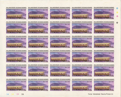 Ghana, 1978, Railroad In Ghana, Trains, Imperforated Sheets, MNH, Michel 783-786B - Ghana (1957-...)