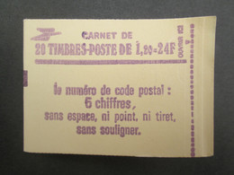 TTB carnet De 20 Timbres Du N° 2101 Au Type Sabine Avec Repere Vert Et N° De Presse - Unclassified