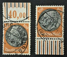 1933 Paul Von Hindenburg Mi. 528 W OR + UR - Used Stamps
