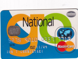 GREECE - National Bank MasterCard(reverse Gemplus), 04/06, Used - Carte Di Credito (scadenza Min. 10 Anni)