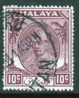 Malaya Kelantan 1951 Single 10c Definitive Stamp In Fine Used - Kelantan