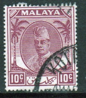 Malaya Kelantan 1951 Single 10c Definitive Stamp In Fine Used - Kelantan