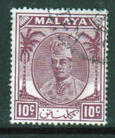 Malaya Kelantan 1951 Single 10c Definitive Stamp In Fine Used - Kelantan