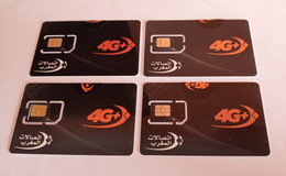 4 Diff  Mint GSM  Card Maroc Telecom - Morocco