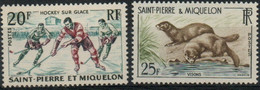 Saint Pierre Et Miquelon : N° 360 Et 361 Xx Neuf Sans Trace De Charnière Année 1959 - Ongebruikt