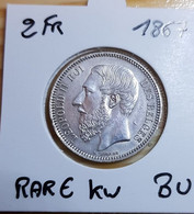 Belgique. Leopold II (1865-1909). 2 Francs 1867 - 2 Francs