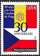 Andorra (French Post) 2022, 30 Years University Carolina De Praga, MNH Single Stamp - Ungebraucht