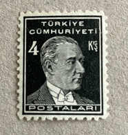 1944 Atatürk Postage Stamps MNH  Isfila 1515 Big 4 - Neufs