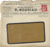 Enveloppe FRANCE N° 283 Y & T - 1932-39 Paz
