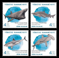Turkey 2021 MiNr. 4673/76 Fauna. Sharks MNH ** - Unused Stamps