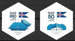 Islande 2018 N°1474/1475 Neufs 100 Ans D'indépendance - Usati