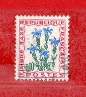 FRANCE °-1964-71 - TAXE - FLEURS -Yvert. 96  Oblitéré . - 1960-.... Gebraucht