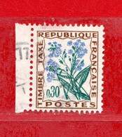 FRANCE °-1964-71 - TAXE - FLEURS -Yvert. 99  Oblitéré . - 1960-.... Gebraucht