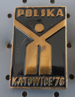 ICE HOCKEY World Hockey Championship Poland Katowice 1976 Pin Badge - Winter Sports