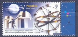 2021. Ukraine, Lvov Astronomical Observatory, 1v,  Mint/** - Ukraine