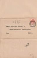 LETTERA 1896 REGNO UNITO DIRETTA ITALIA (RY8377 - Cartas