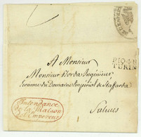 P.104.P. TURIN + Franchise Intendance De La Maison De L'Empereur Salmatoris Rossillion Saluzzo - 1792-1815: Départements Conquis